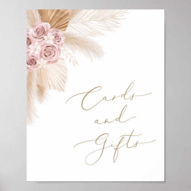 Poster Cartões e presentes para Chás de fraldas de moça B (Frente)