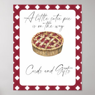 Poster Cartões e presentes para chás de fraldas de torta