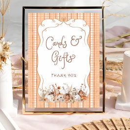 Poster Cartões e presentes para Chás de fraldas Florais P