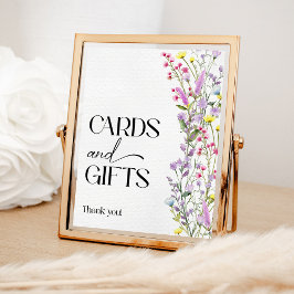 Poster Cartões e presentes para Chás Florais de Boho Wild