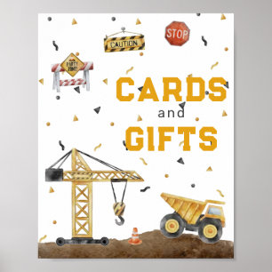 Poster Cartões e presentes para construções com aquarela
