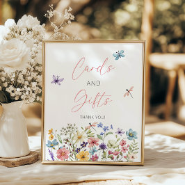 Poster Cartões e presentes para jardins de borboleta