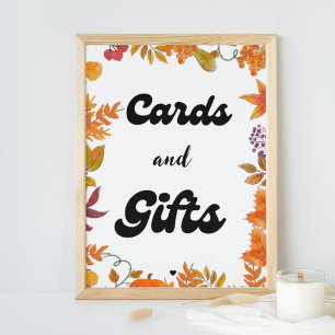 Poster Cartões e Presentes Queda Cartazes Favoritos Pumpk