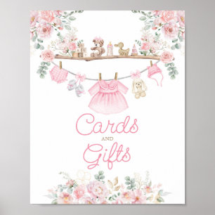 Poster Cartões e presentes Roupas de Bebê Rosa