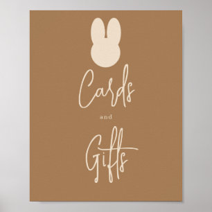 Poster Cartões e presentes simples de coelho