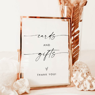 Poster Cartões e presentes - Sinal de 5 x 7", Boho Modern