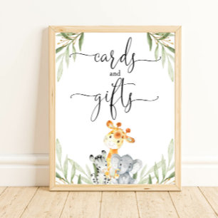 Poster Cartões e presentes Sinal de chá de fraldas de a