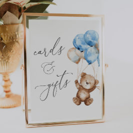 Poster Cartões e presentes - Sinal de Chá de fraldas do U