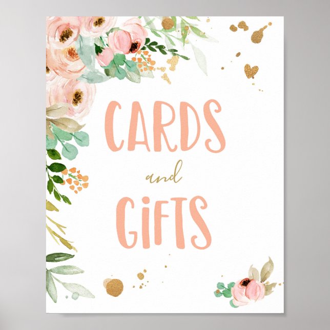 Poster Cartões e presentes Sinal de Mesa de Aniversário M (Frente)