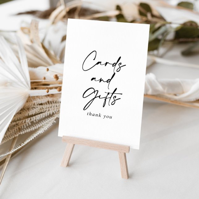 Poster Cartões e presentes Sinal moderno e elegante (Criador carregado)