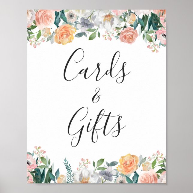 Poster Cartões e Rosas de Sangue do Jardim de Presente Si (Frente)