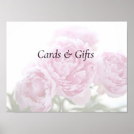 Poster Cartões e sinal de presentes cor-de-rosa