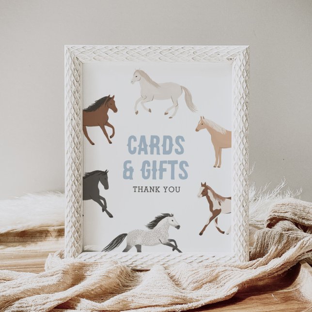 Poster Cartões Equestres de Nascimento e Presentes (Criador carregado)
