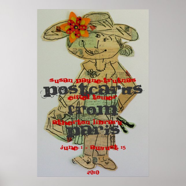 Pôster Cartões postais de Paris (Frente)