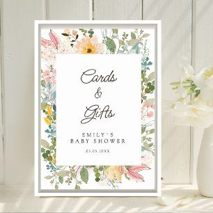 Poster Cartões & Presentes! Amuleto de Jardim de Flores S