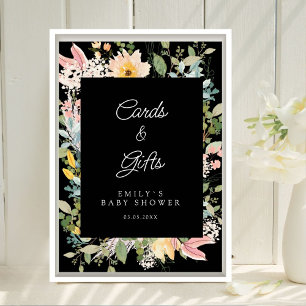 Poster Cartões & Presentes! Charme do Jardim de Flores Si