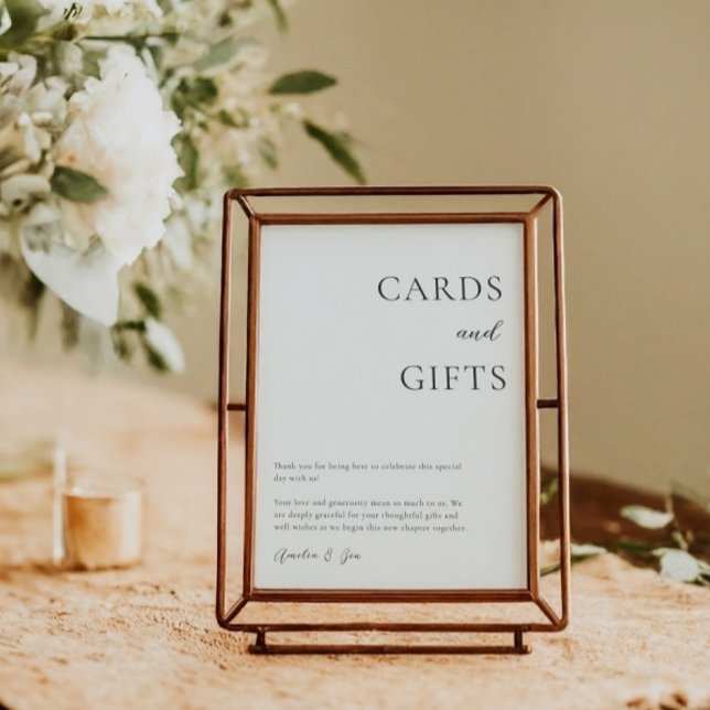 Poster Cartões Presentes Mesa Obrigado Elegante Preto Bra (Criador carregado)