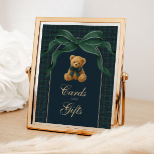 Poster Cartões & Presentes: Urso de Pelúcia Xadrez Polo B