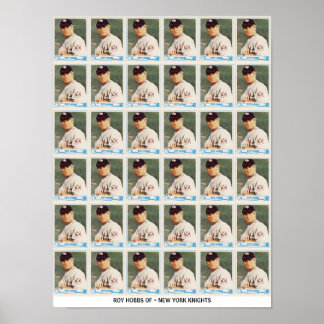 Poster Cartões Virgens Roy Hobbs