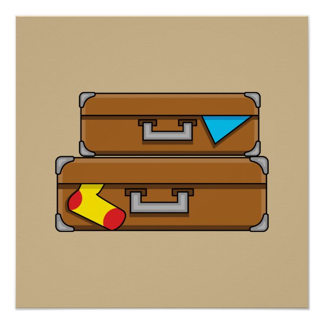 Pôster Cartografia Bagagem (Frente)