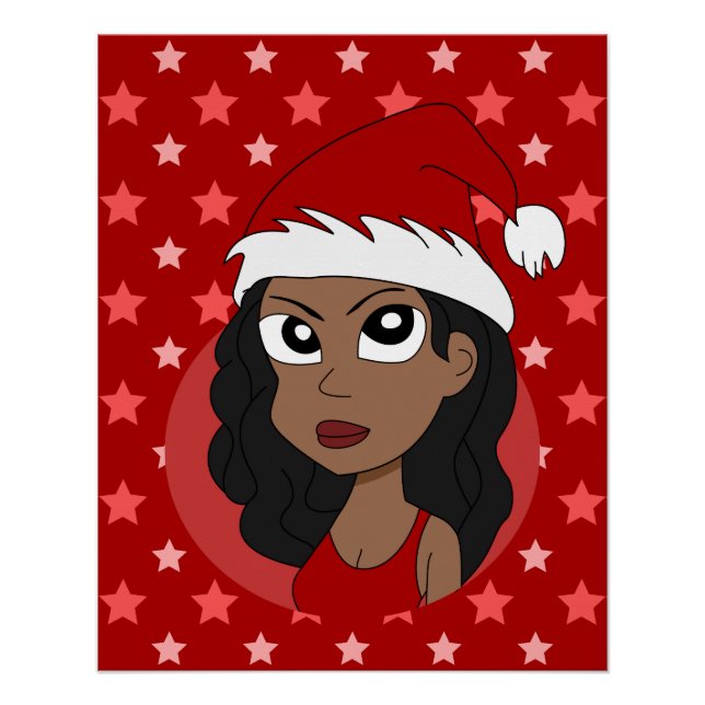 Pôster Cartografia da menina de Natal (Frente)