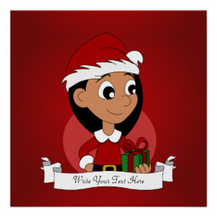 Pôster Cartografia da menina de Natal