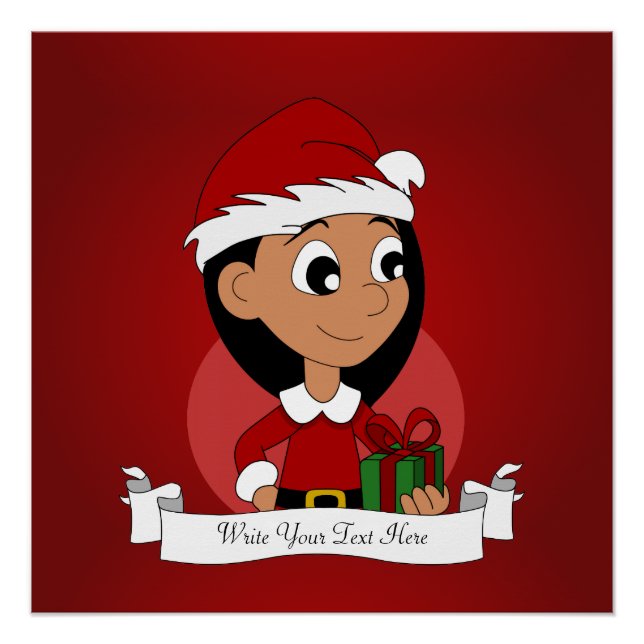 Pôster Cartografia da menina de Natal (Frente)
