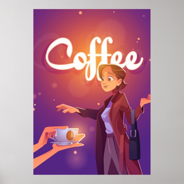 Poster Cartografia de café (Frente)