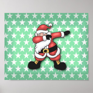 Poster Cartografia de dabbing do Papai Noel