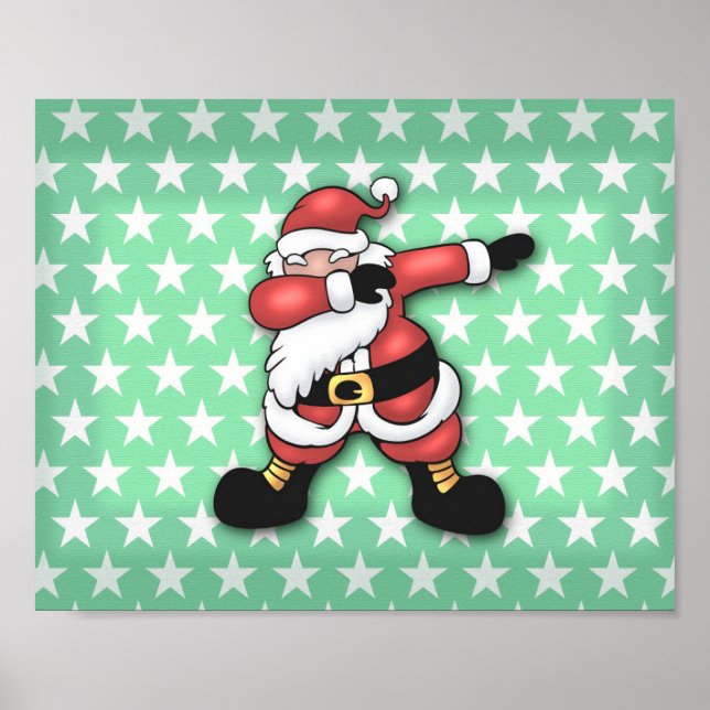 Poster Cartografia de dabbing do Papai Noel (Frente)