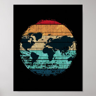 Poster Cartografia de países viajantes: trabalho retrógra
