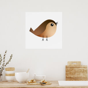 Poster Cartografia de Pássaro Sparrow
