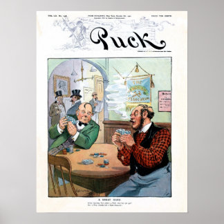 Poster Cartografia irlandesa de pôquer engraçado vinda de