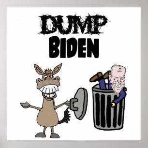 Poster Cartografia Política Funny Dump Biden
