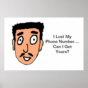 Pôster Cartoon Bad Pick Line Slimy Mustache Cara