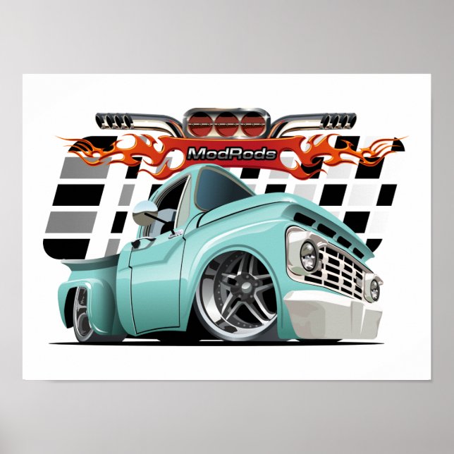 Poster Cartoon car (Frente)