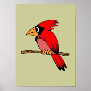 Pôster Cartoon Cardinal