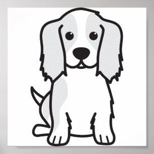 Poster Cartoon Cavalier King Charles Spaniel