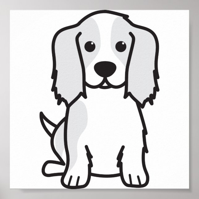 Poster Cartoon Cavalier King Charles Spaniel (Frente)