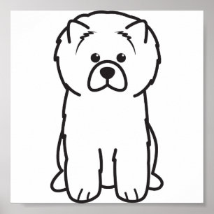 Pôster Cartoon Chow Chow