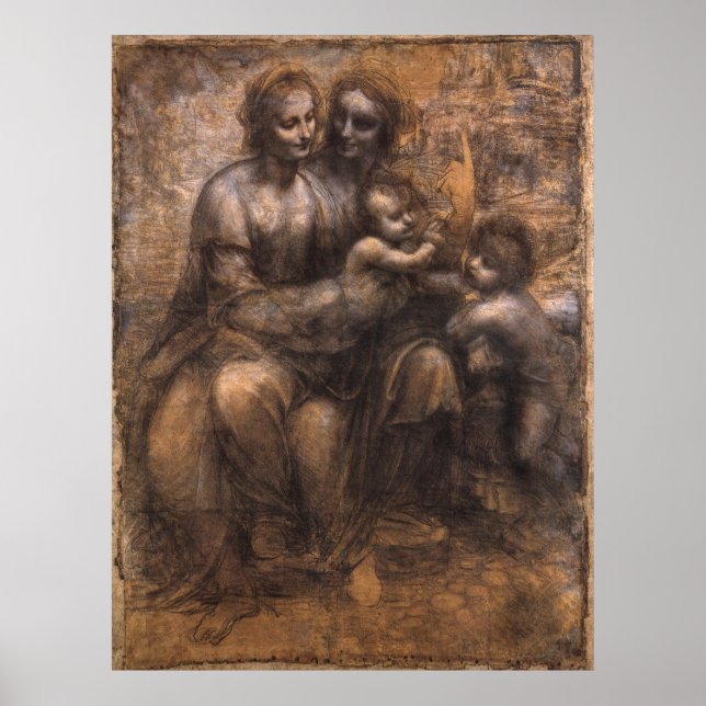 Poster Cartoon Da Vinci Burlington House (Frente)