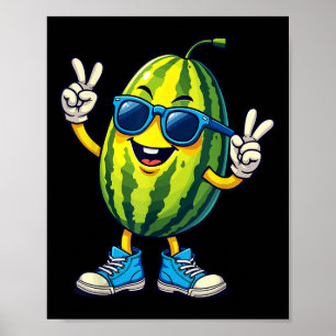 Poster Cartoon de Cartoon legal para o verão - Sinal de p