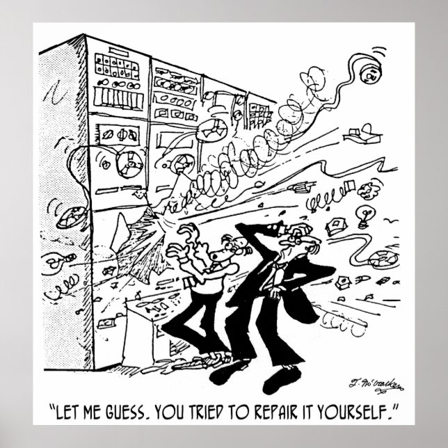 Pôster Cartoon de computador 4637 (Frente)