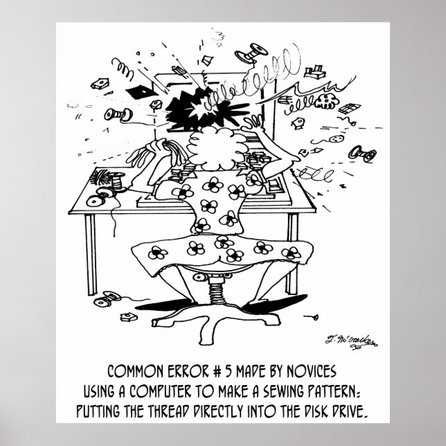 Pôster Cartoon de costura 4112 (Frente)