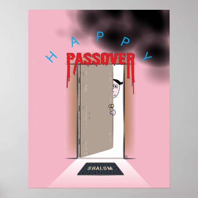 Poster Cartoon de Êxodo Feliz (Frente)