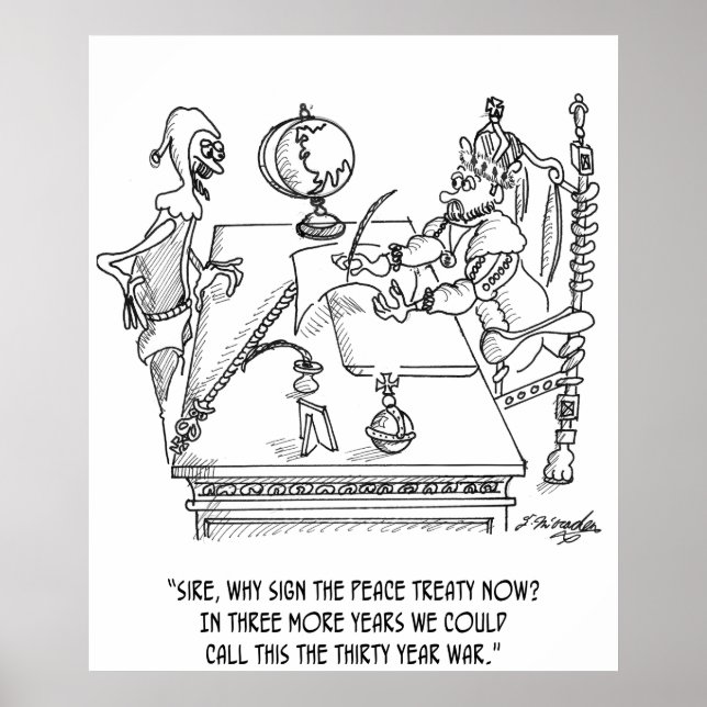 Pôster Cartoon de Guerra 1398 (Frente)