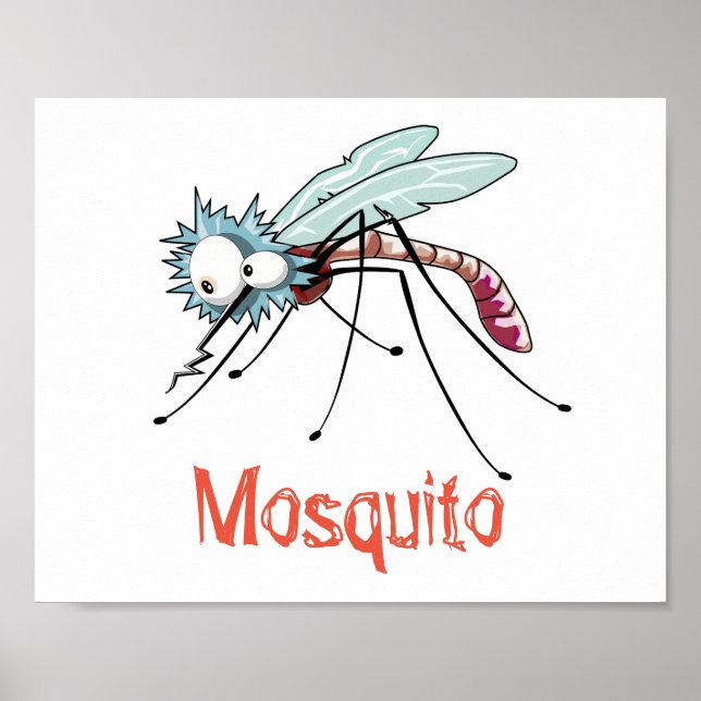 Poster Cartoon de mosquito (Frente)