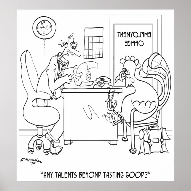 Poster Cartoon do Emprego 9469 (Frente)