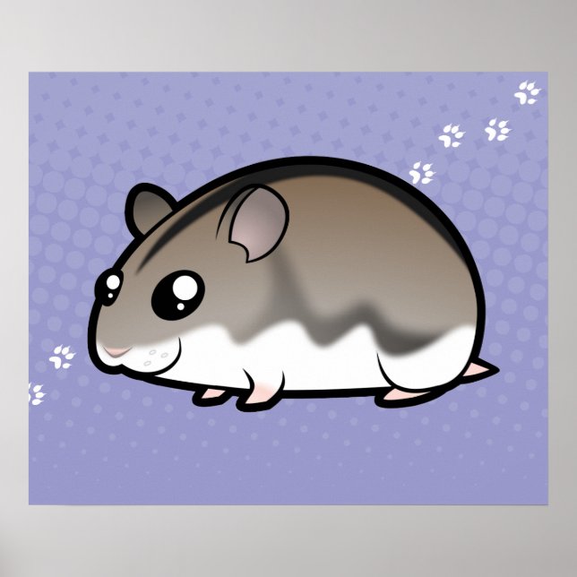 Poster Cartoon Dwarf Hamster (Frente)
