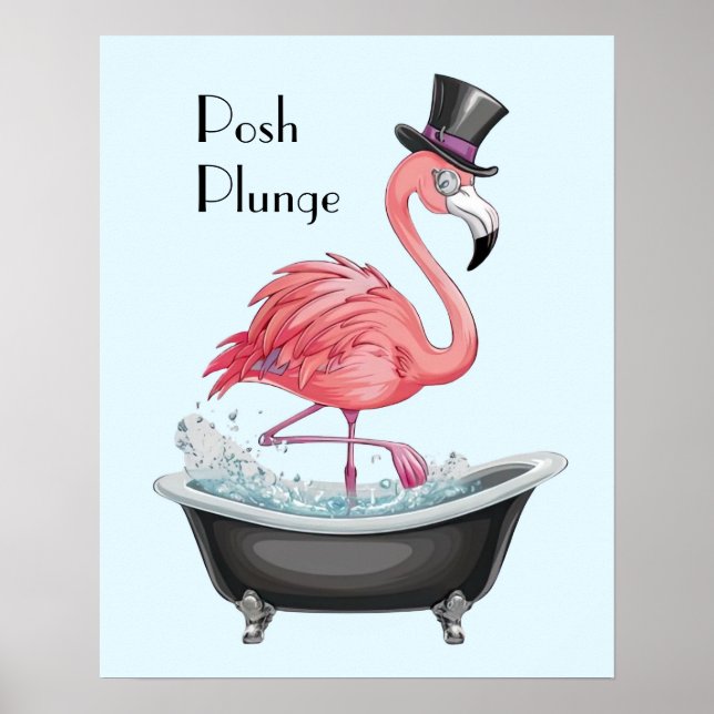 Poster Cartoon Flamingo (Frente)
